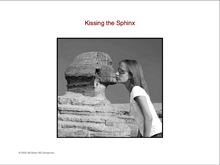 kissing the sphinx